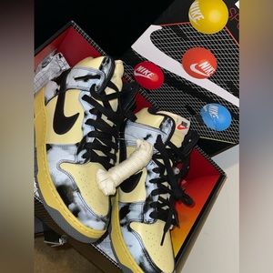 2021 Nike Dunk High 1985 ‘Black Acid Wash’ size 9.5 in men. New out the box.